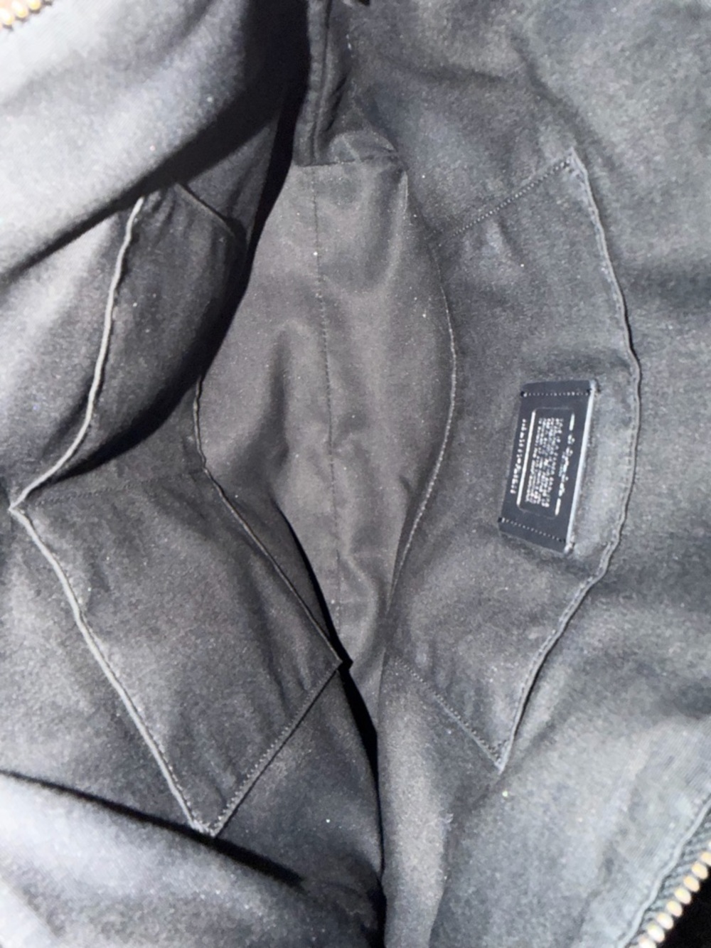 Coach Signature Tote in Charcoal and Black - Picture 8 of 13